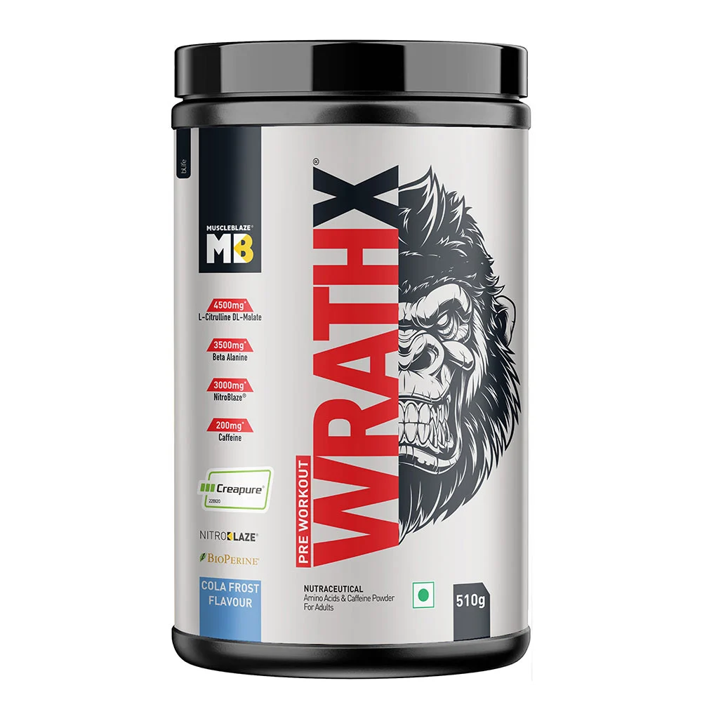 MB Muscleblaze wrathax pre 510gm 30 serving